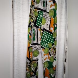 Colorful Geometric Print Pants